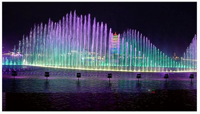 Lake Floating Customized Music Fountain Show 