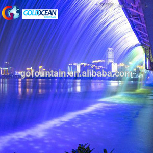 Outdoor Programmable Water Wall Graphical Fall Digital Water Curtain