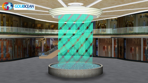 Outdoor Special Design Writing Graphic Water Curtain