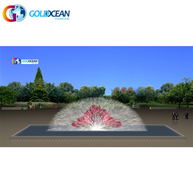 Lake Water Screen Movie Fountain with Large Laser Light Show China