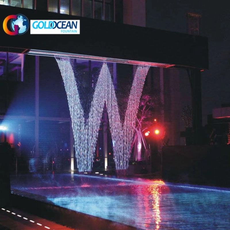 Outdoor Water Wall Graphical Digital Water Curtain 