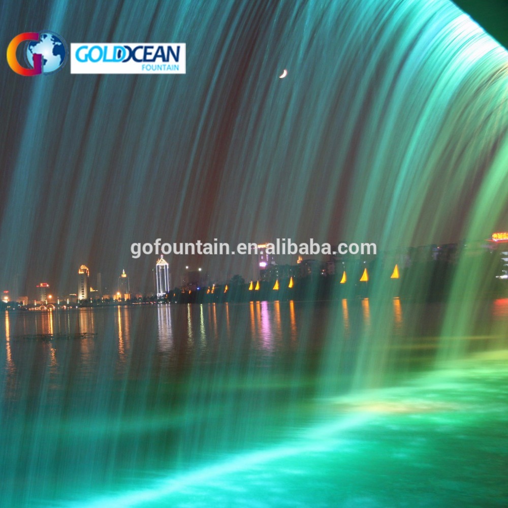 Outdoor Water Wall Graphical Water Curtain