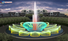  Stainless Steel 304 RGB Lights Music Fountain round shape fountain