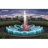  Stainless Steel 304 RGB Lights Music Fountain round shape fountain